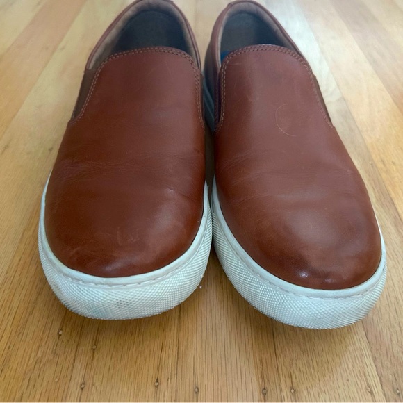 Florsheim Created for Macy’s Cognac Leather Slip-on Sneakers - Picture 8 of 10